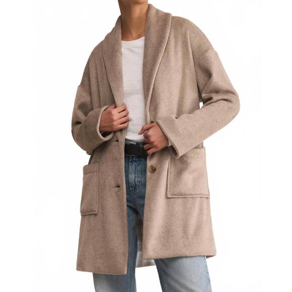 NEW Z SUPPLY lennon heathered coat in smokey